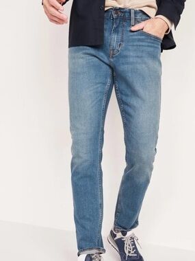 Old Navy 34 x 34 Slim Built-In-Flex Blue Jeans 360 Stretch